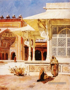 Tombeau de marbre blanc à Suittitor Skiri Arabian Edwin Lord Weeks Peinture à l'huile